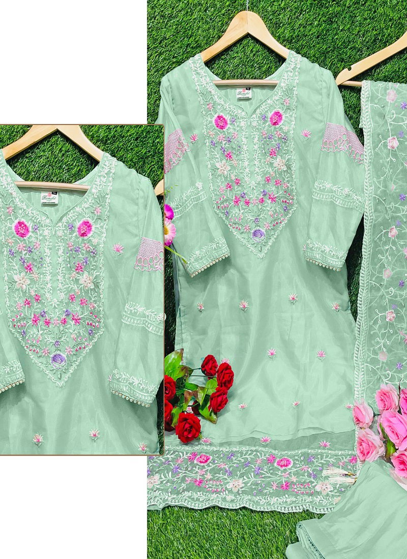 R 1082 By Ramsha Size Set Pakistani Readymade Suits Catalog